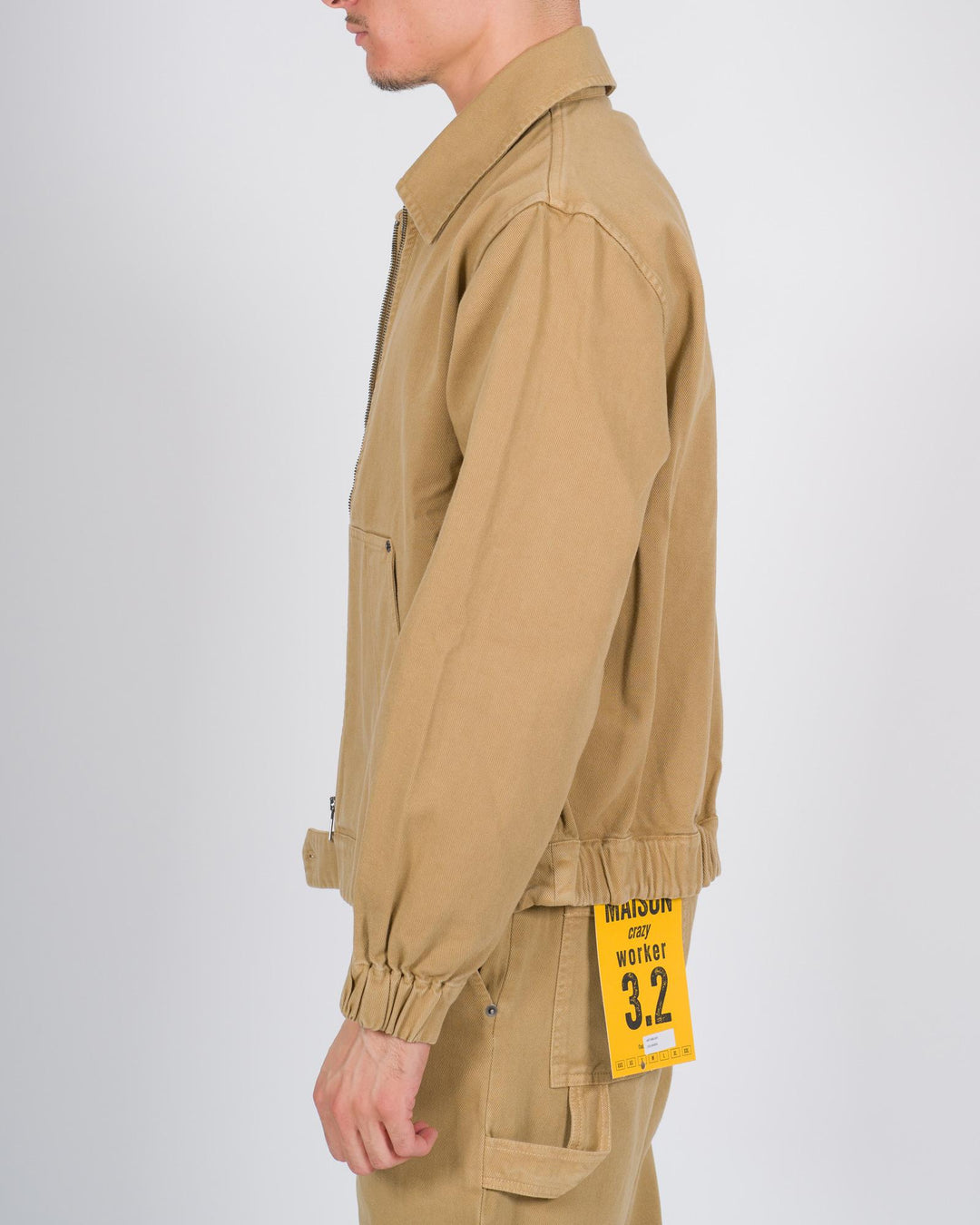 Giubbotto worker cotone beige 