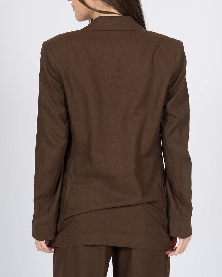 Blazer marrone monopetto 
