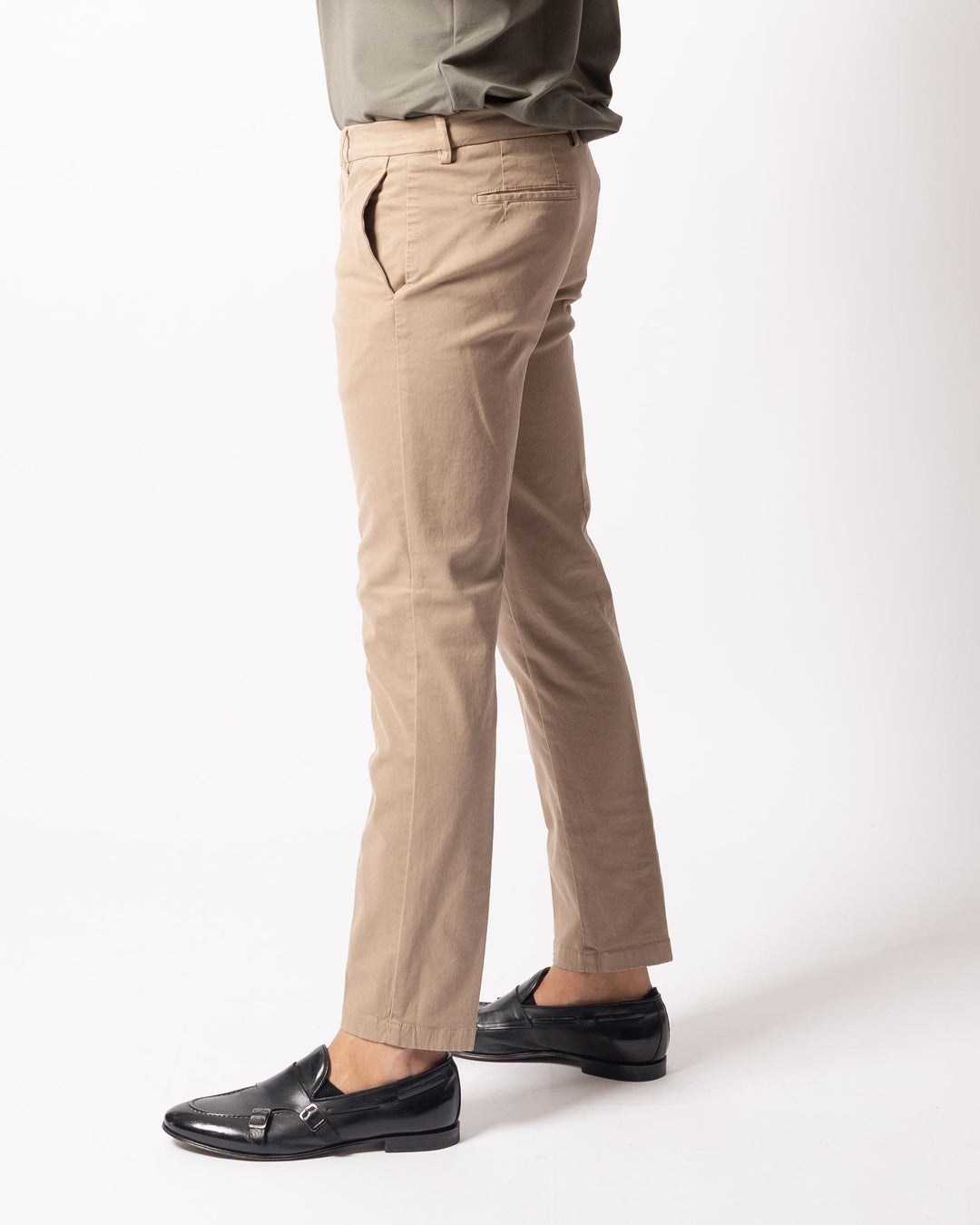 Pantalone Morello Gabardine Marrone 