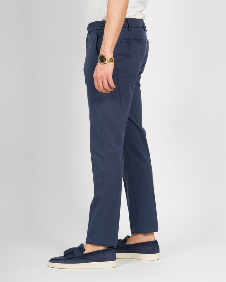 Pantalone morello cotone blu 