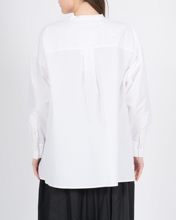 Camicia MEIMEJ  Cotone Larga Collo Pistagna bianca 
