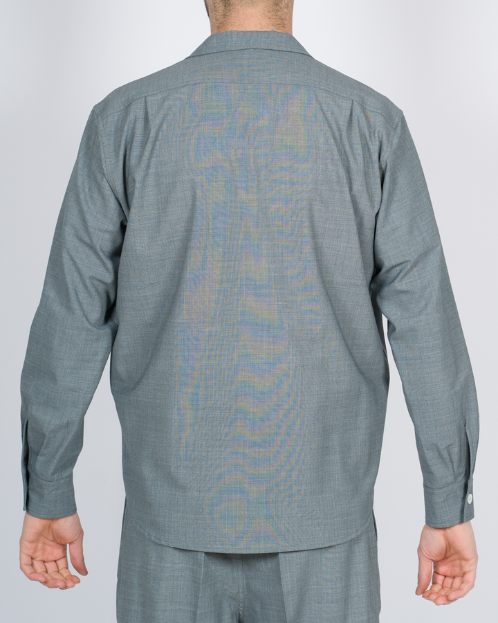 Overshirt tasconi grigio 