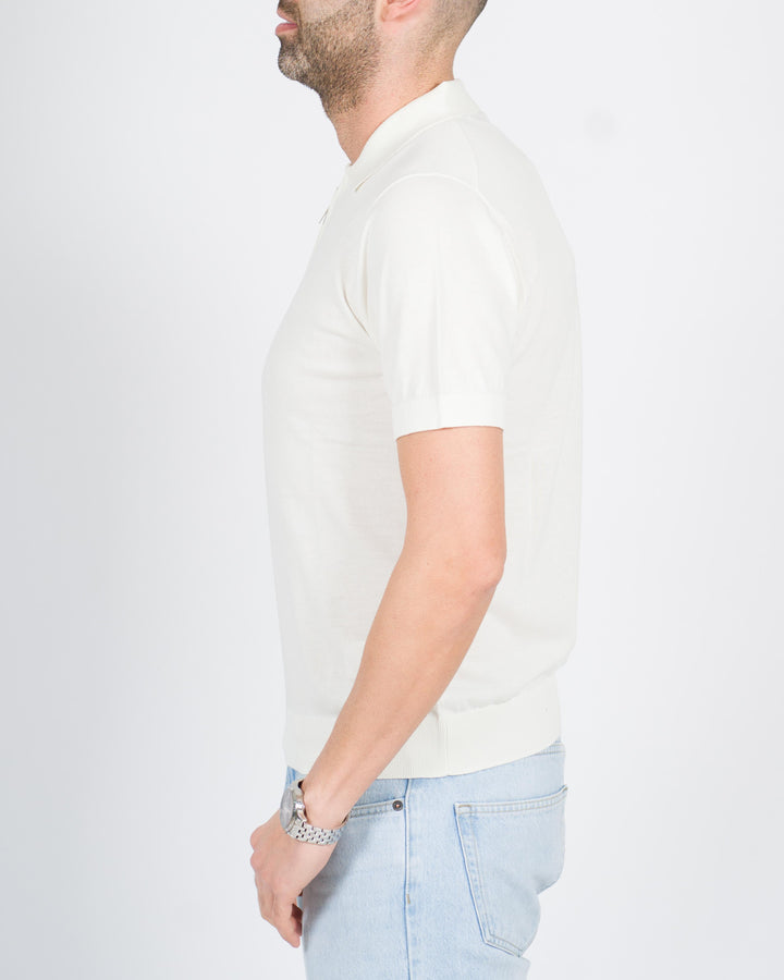 Polo zip extrafine panna 