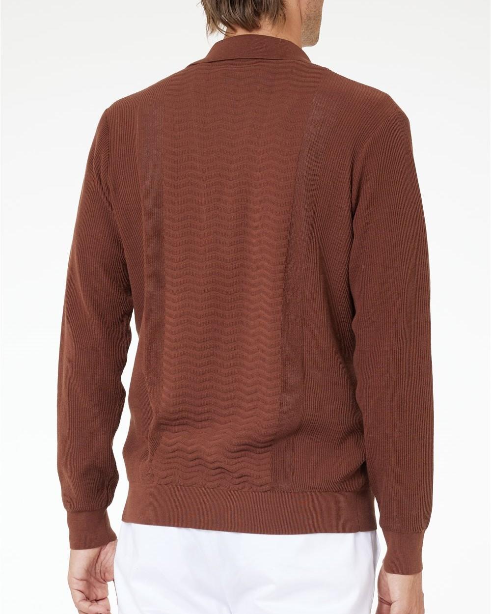 Cardigan Tre bottoni Con tasche Bruciato 