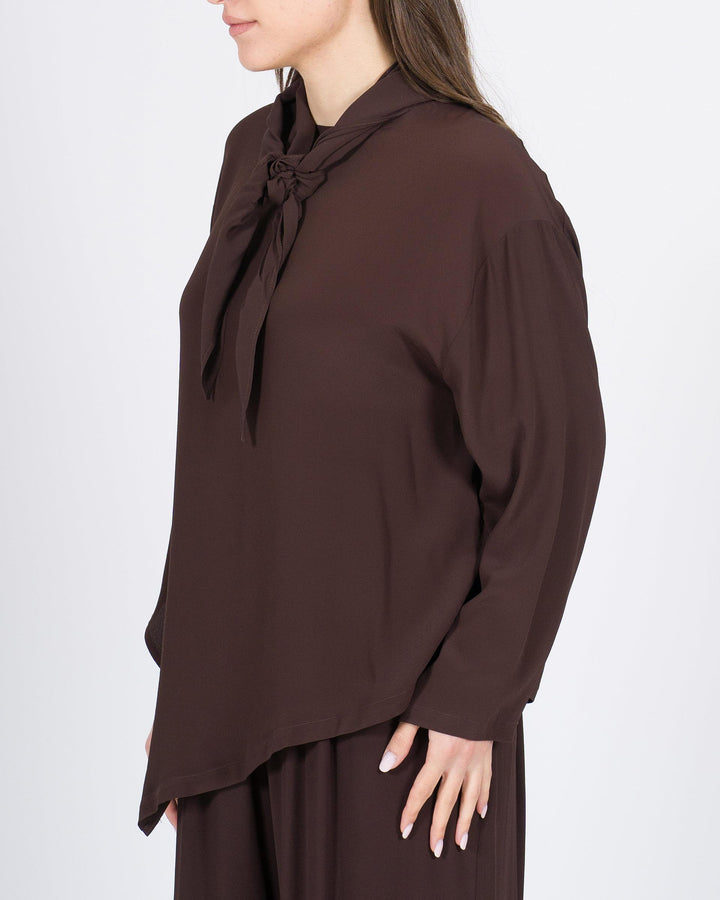 Blusa MEIMEJ Seta con Bordi Trapezio 