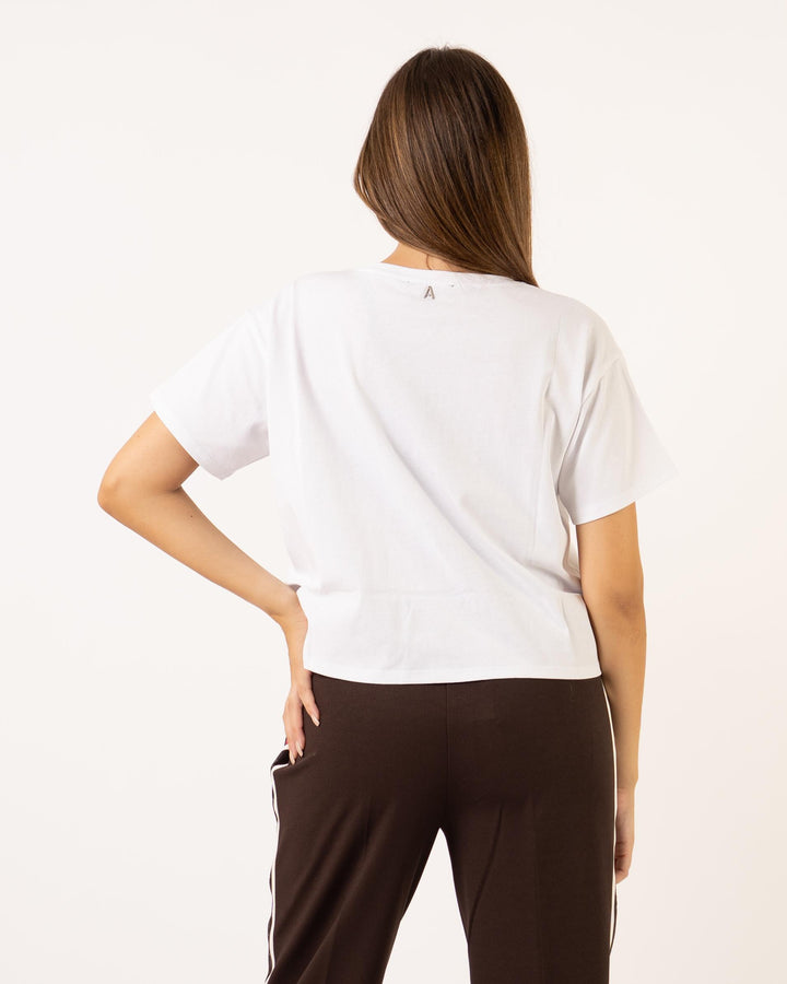 Shirt Bianca Stampata 