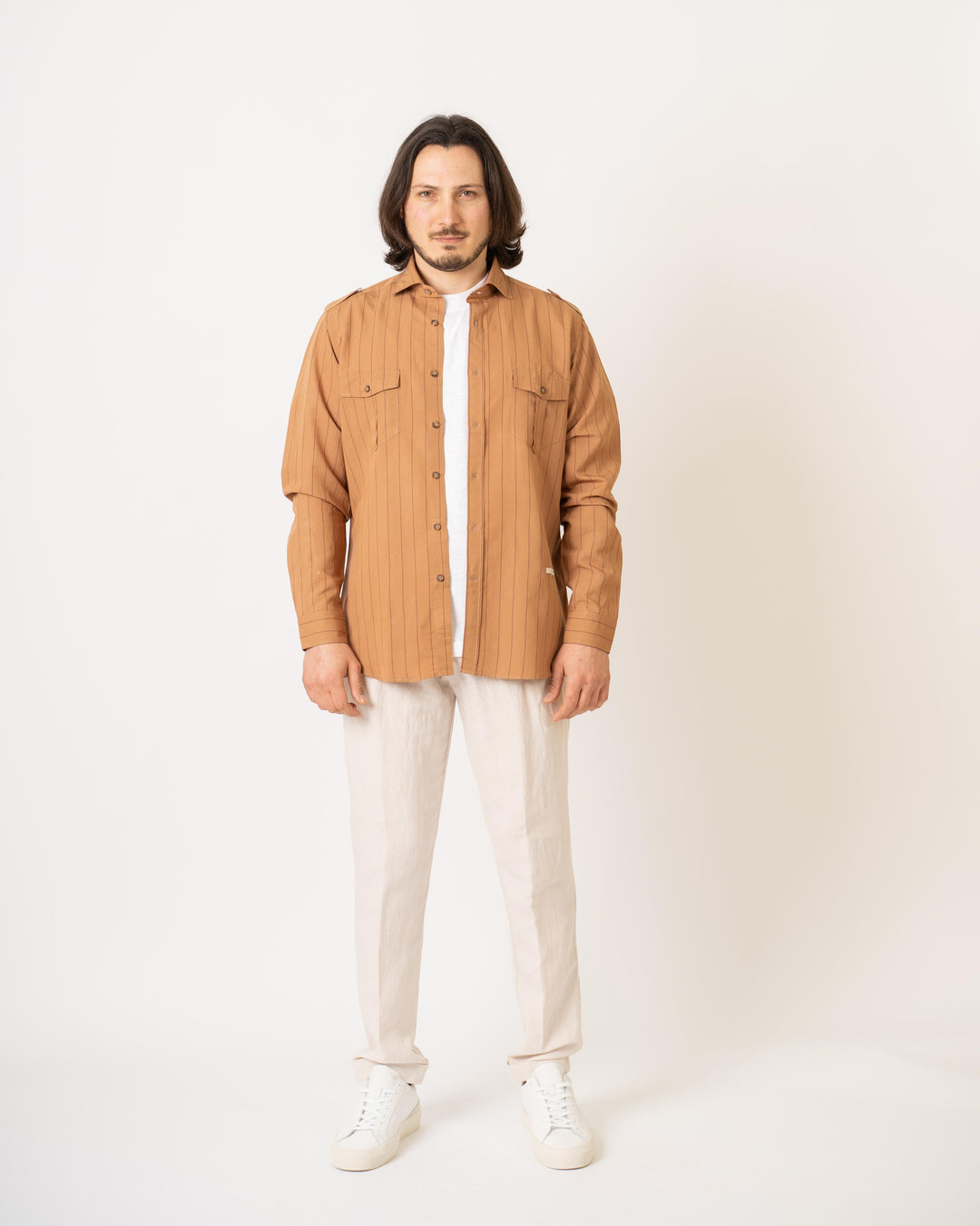 Camicia Con righe e Tasconi 