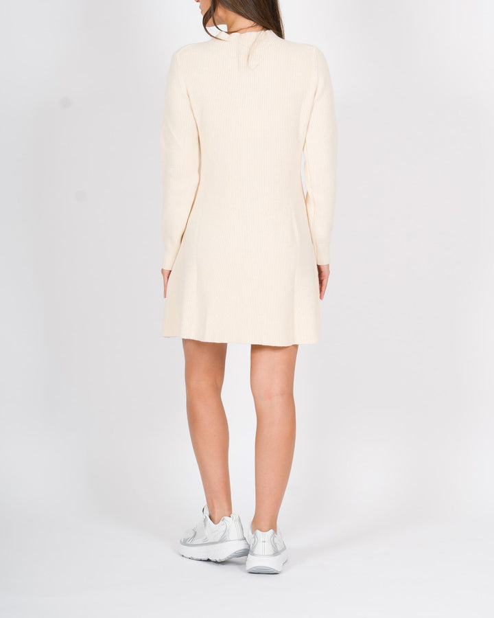Abito Maglia Costine Panna 