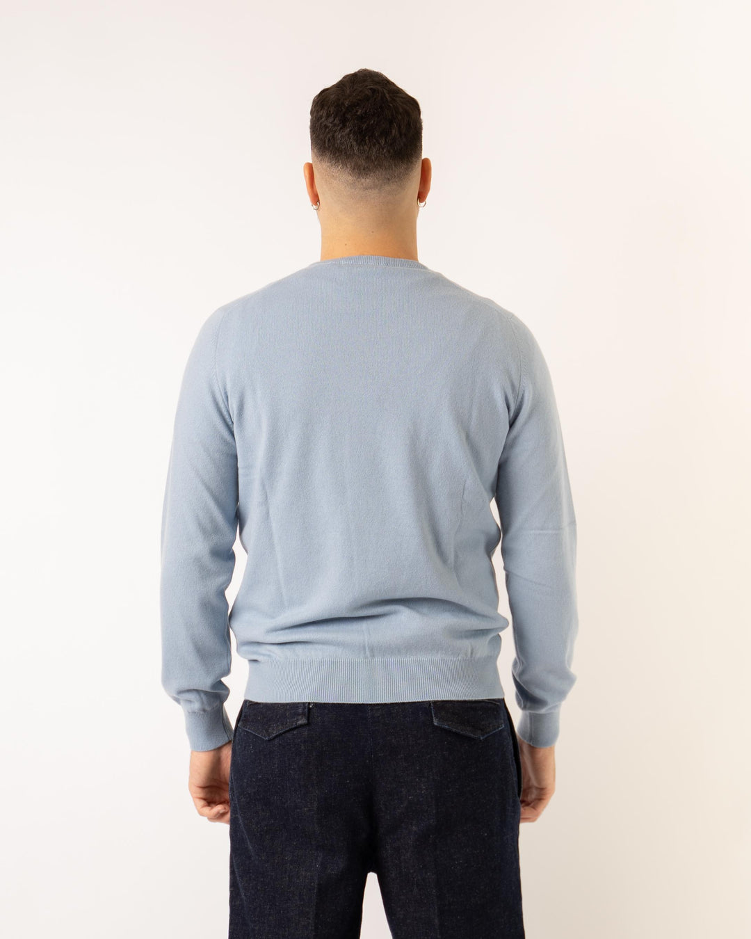 Girocollo Cashmere Azzurro 
