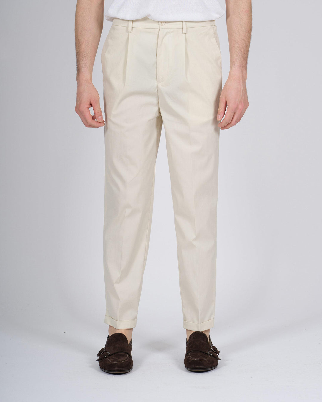 Pantalone Uomo Bonheur Modello Otaru Panna 