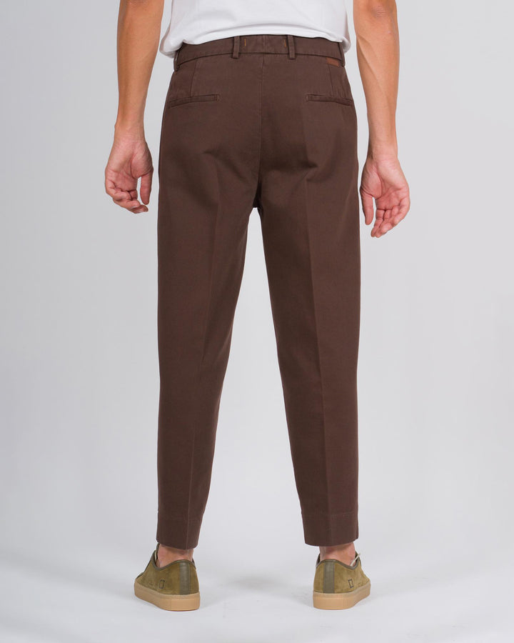 Pantaloni Chiba cotone marrone 