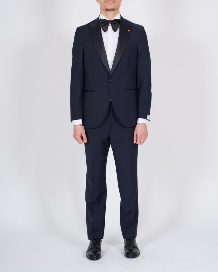 Abito Tuxedo monopetto blu 