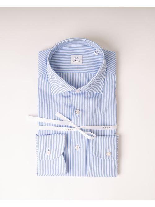 Camicia Bastoncino Cotone Azzurra 
