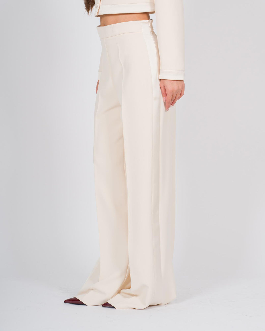 pantalone palazzo panna 