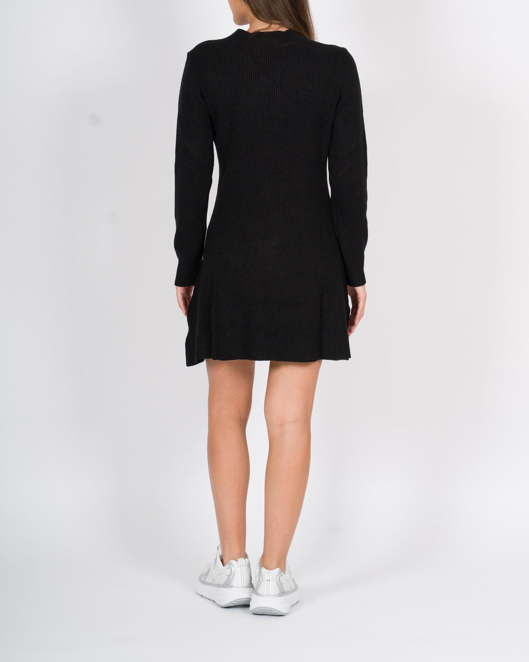 Abito Maglia Costine Nero 