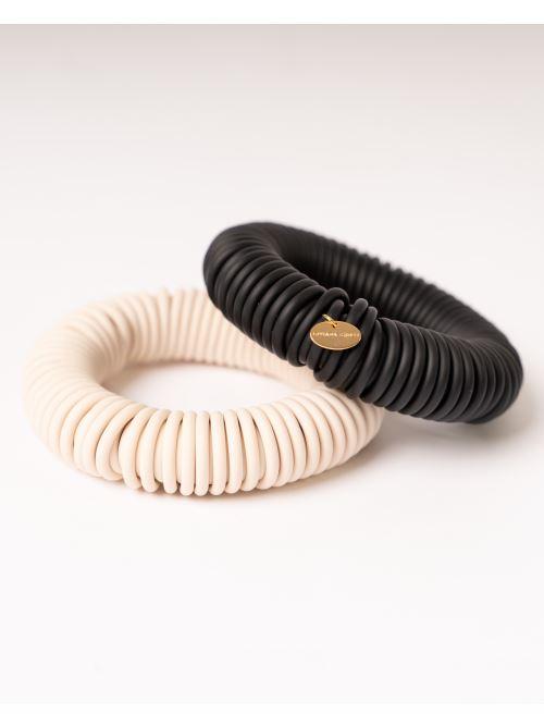 Bracciale cerchi Cauciù nero 