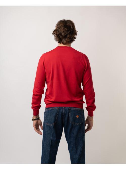 Girocollo Cotone Rosso 