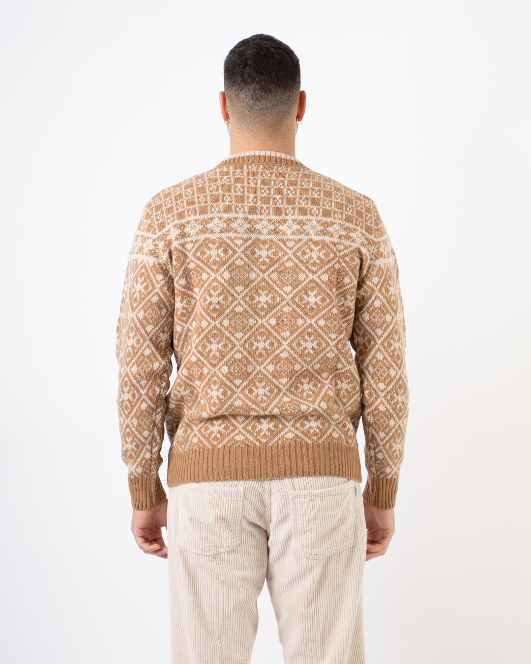 Maglia Jacquard Beige 