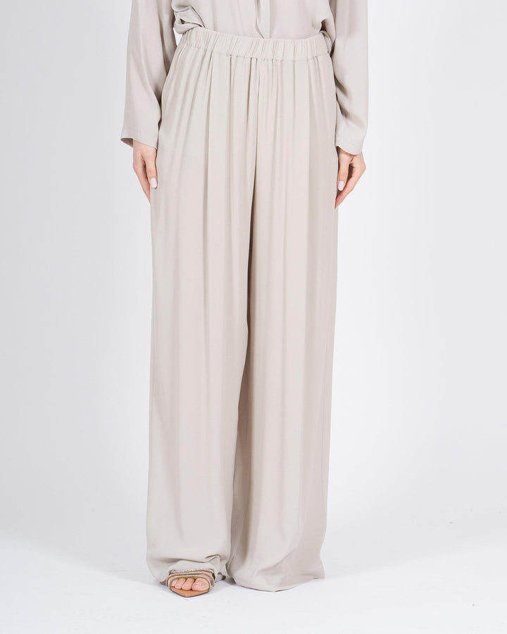 Pantaloni MEIMEJ Palazzo Seta con Elastico 