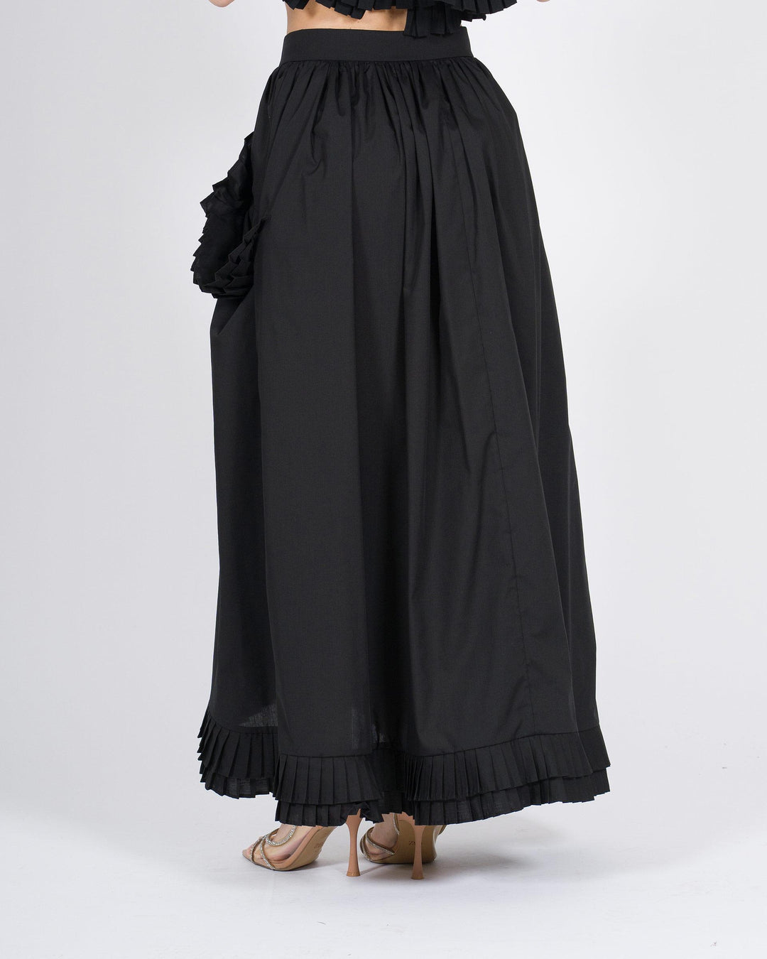 Gonna MEIMEJ  Cotone con Rouge nero 