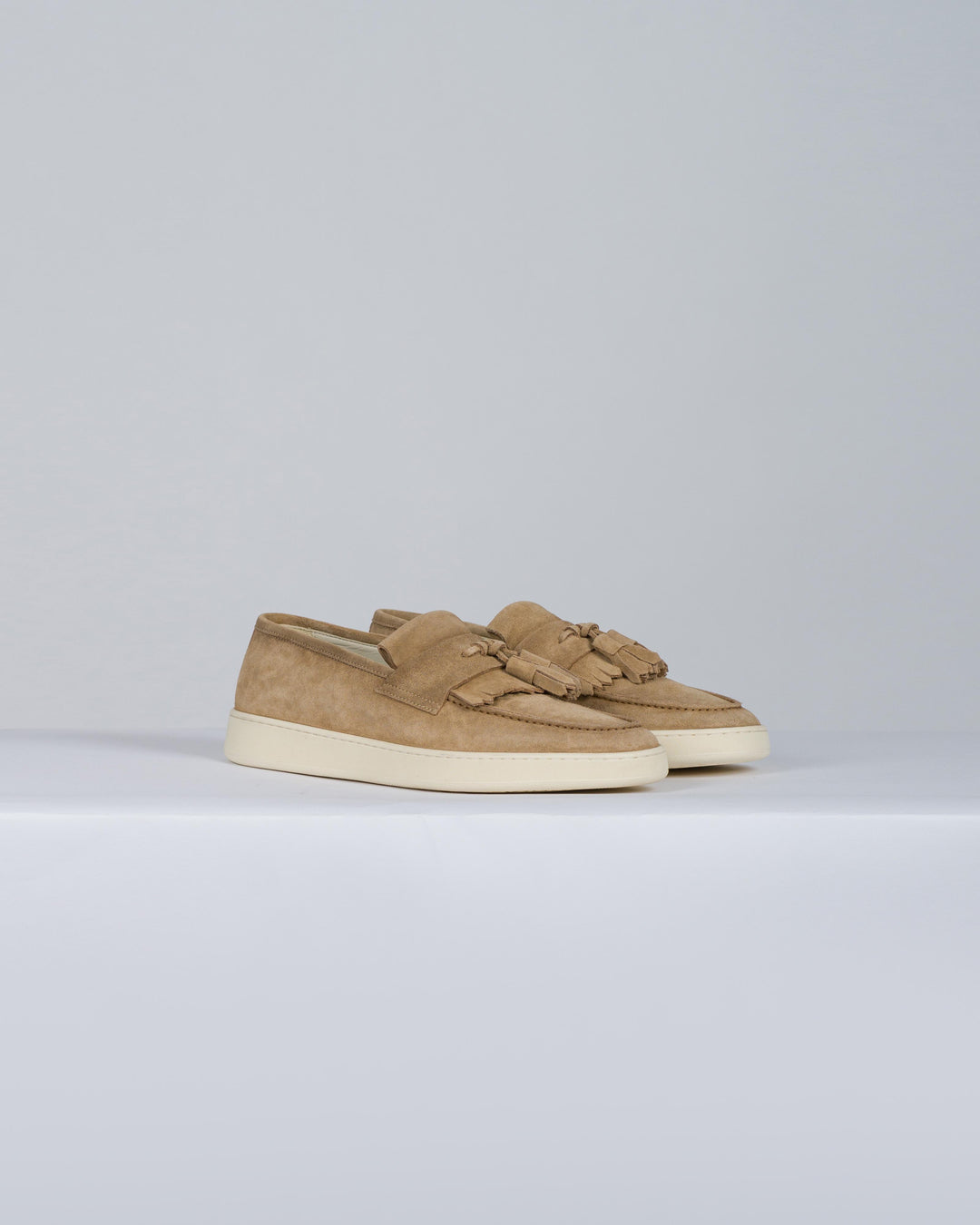 Mocassino camoscio beige 
