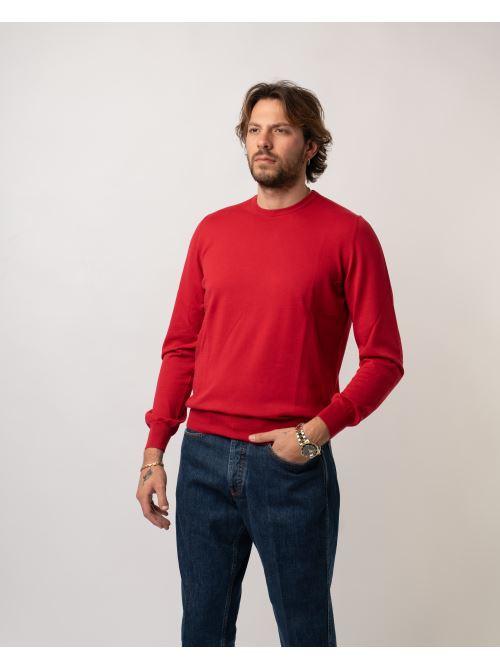 Girocollo Cotone Rosso 