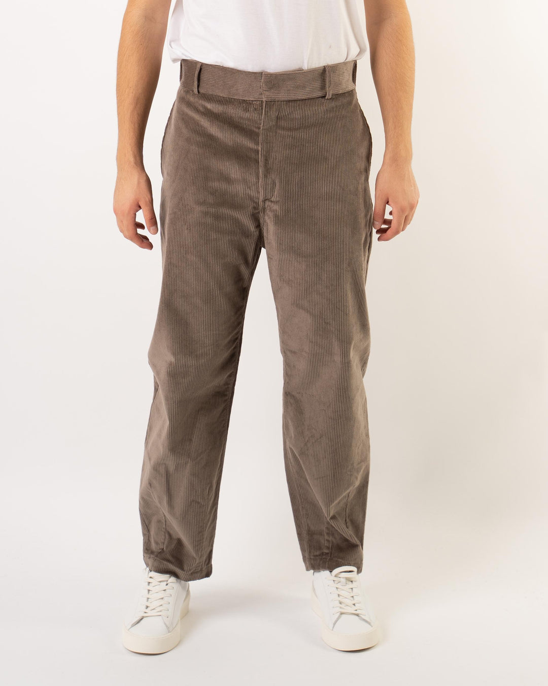 Pantaloni Velluto Coste Fango 