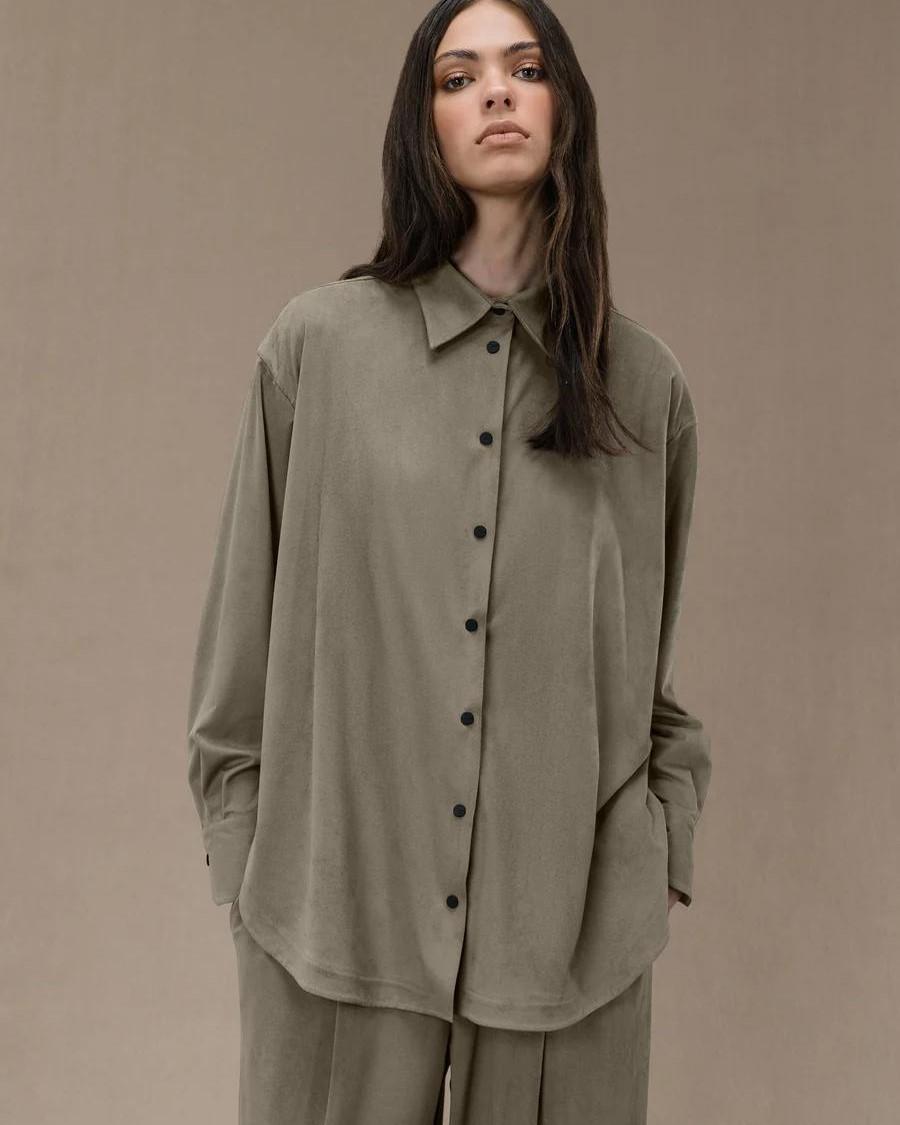 Nabucco Boyfriend Wom Fleece Fango 