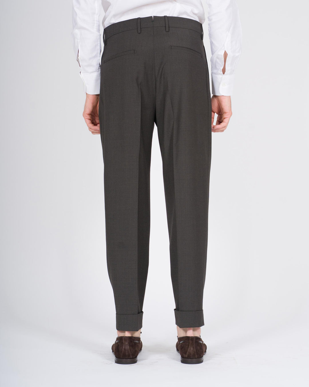Pantalone Chiaia Misto Lana Marrone 