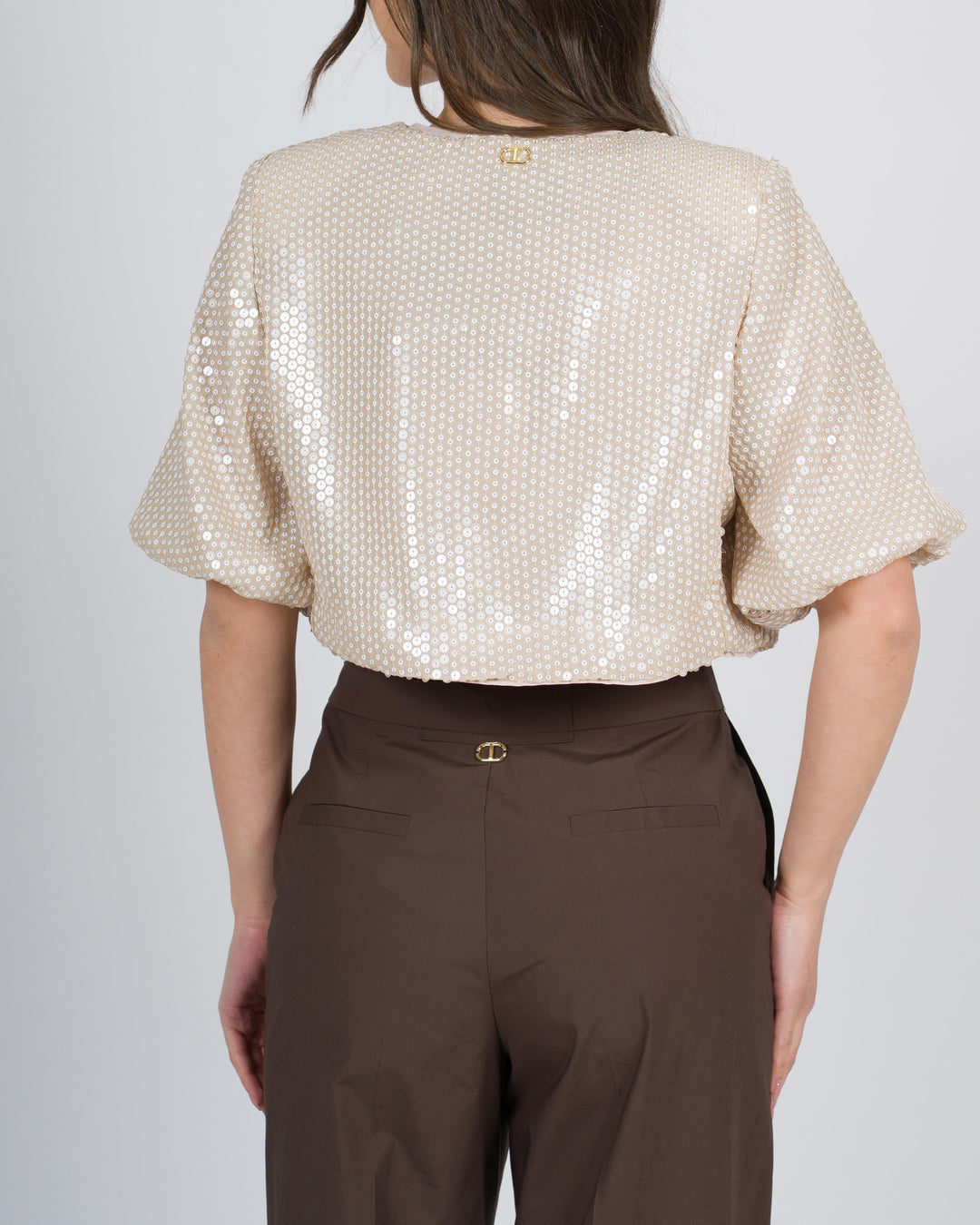 Coprispalle con ricamo di paillettes<BR/> 
