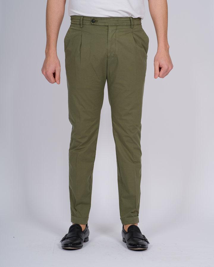 PANTALONE RETRO COTONE VERDE 