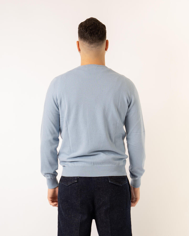 Girocollo Cashmere Azzurro 