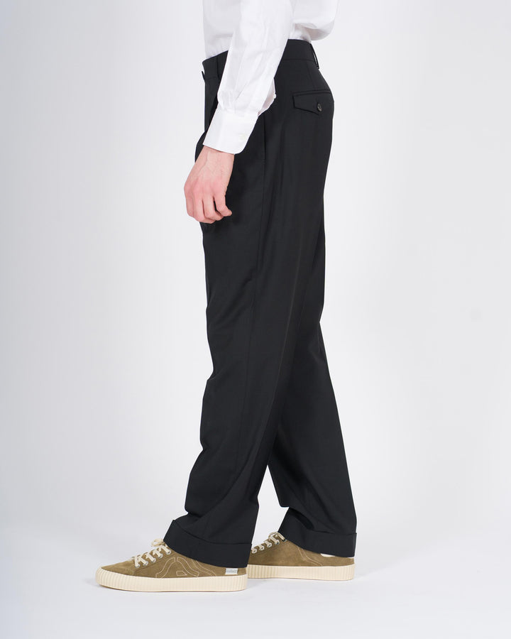 Pantaloni Negron misto lanai Nero 