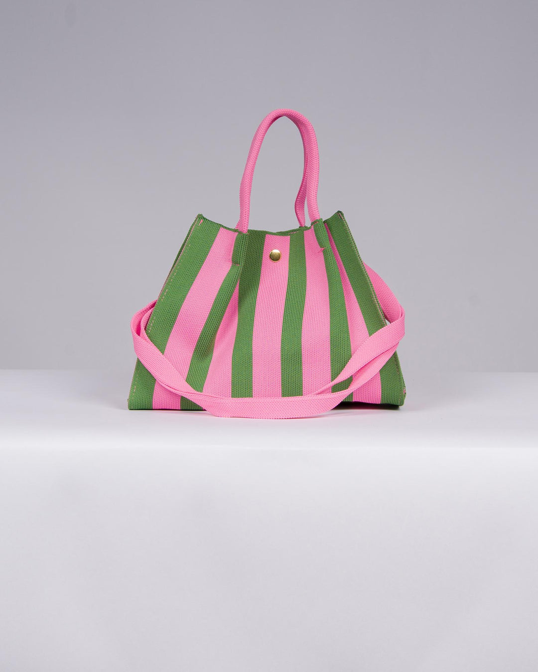 Borsa Rigata Rosa Fucsia da Donna 