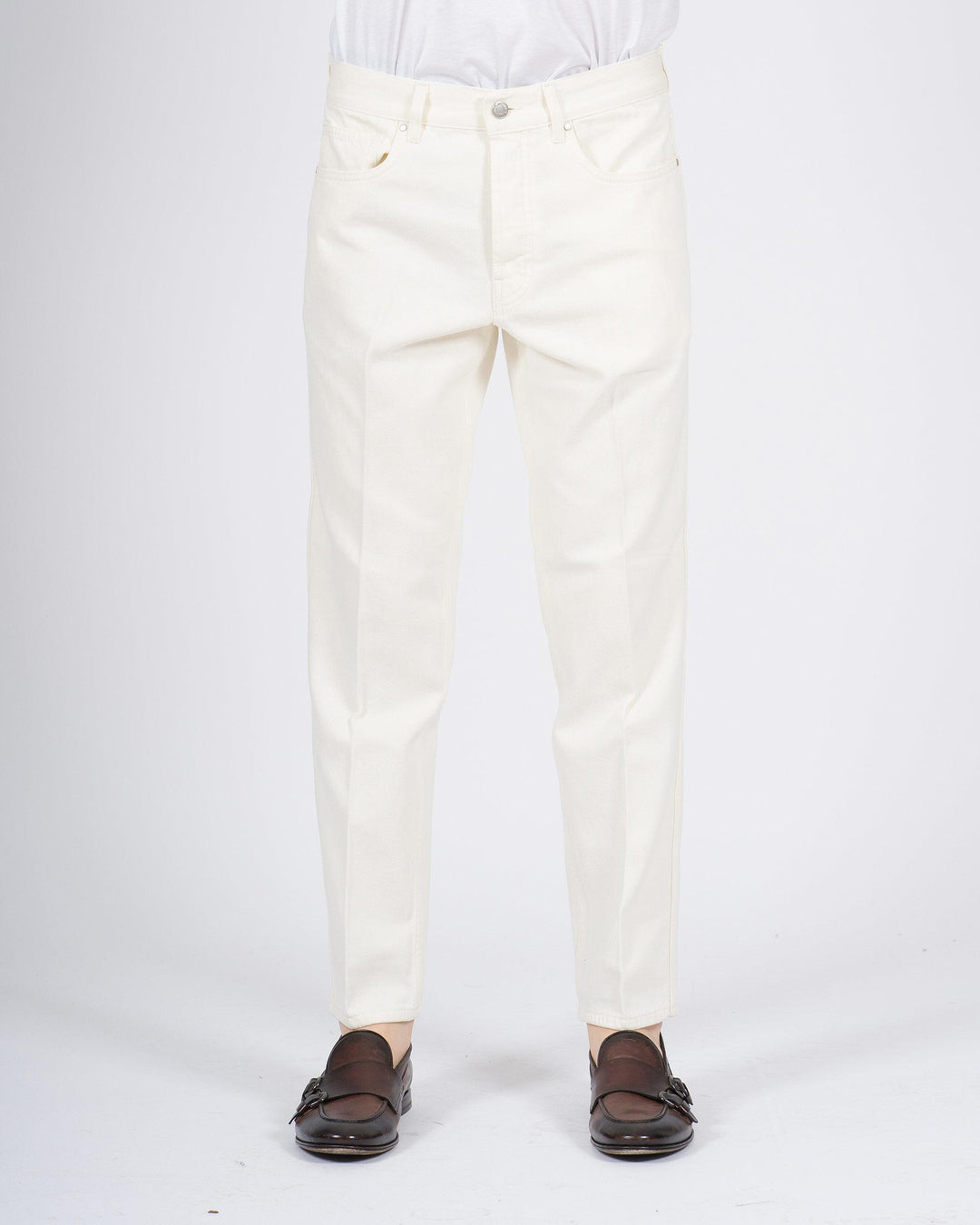 Jeans Don The Fuller modello Seoul colore bianco 