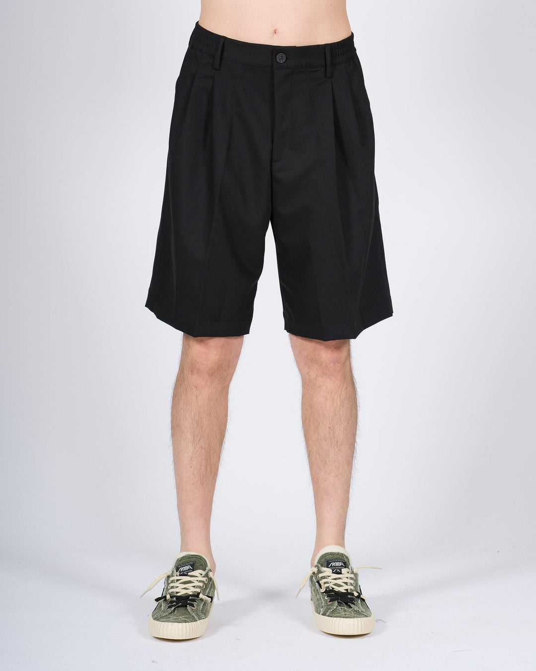 Pantalone Corto Uomo nero Doppia Pence 
