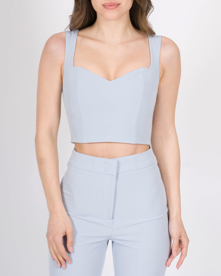 Top corpetto silence azzurro 