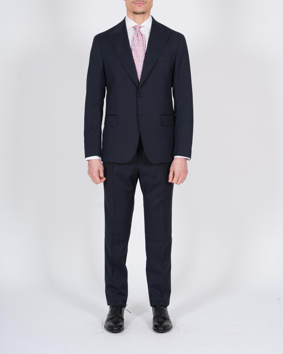 Abito monopetto a lancia blu 