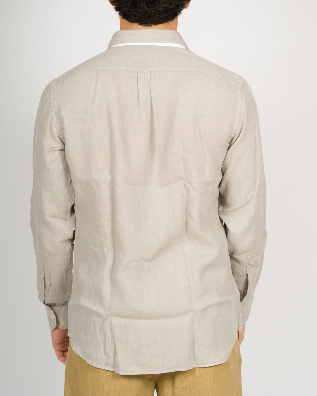 Camicia lino unito beige 