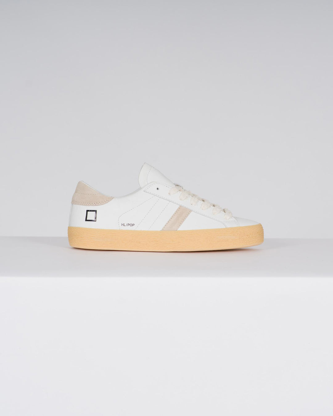 HILL LOW CALF WHITE-BEIGE<BR/> 