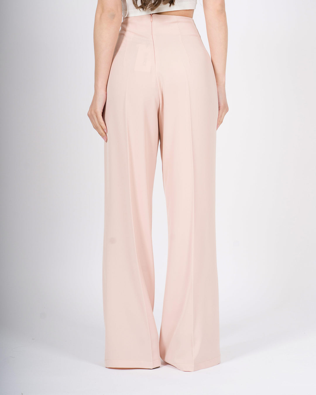Pantalone Silence rosa Modello Palazzo 