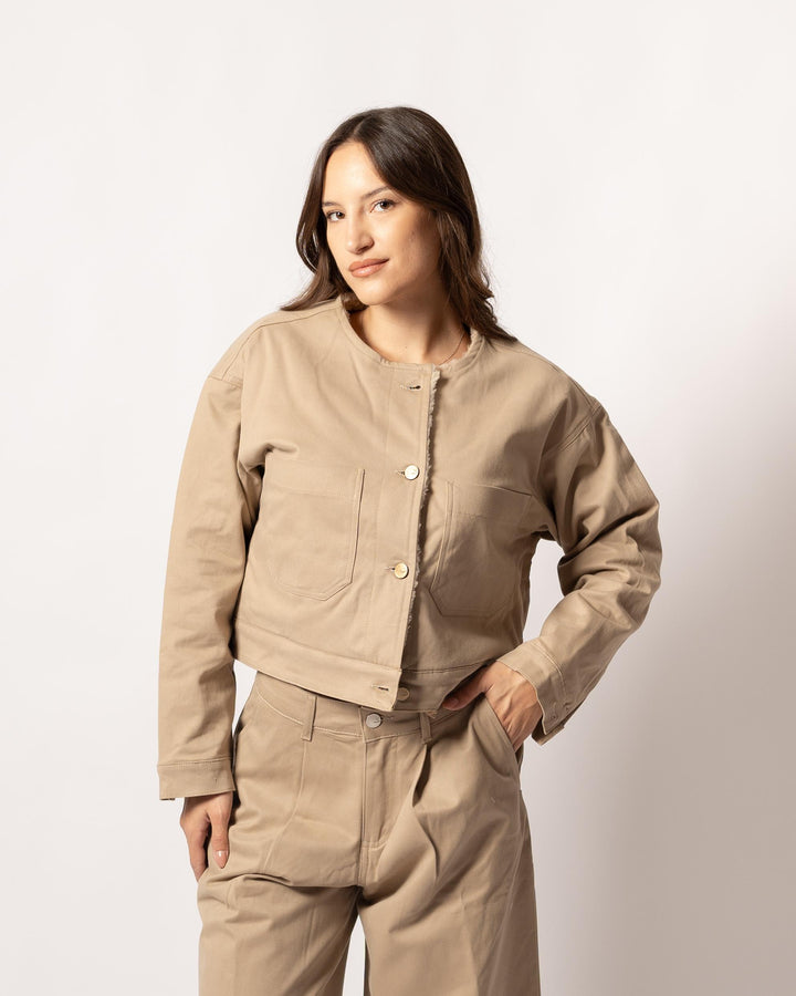 GIUBBOTTO TASCONI CHANEL BEIGE 