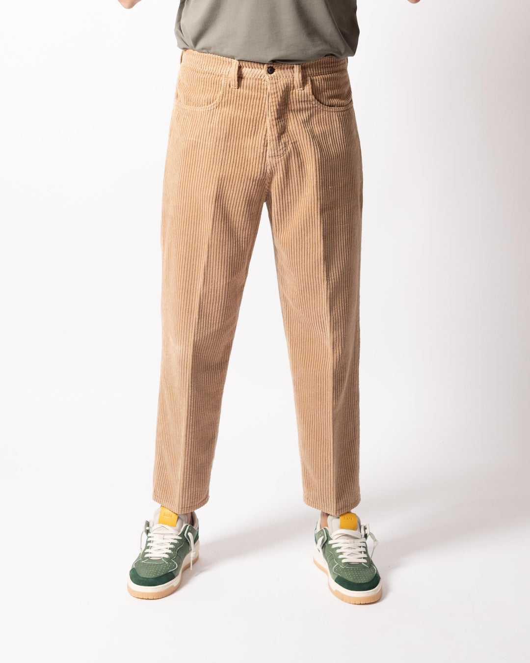 Pantalone Osaka Velluto Beige 