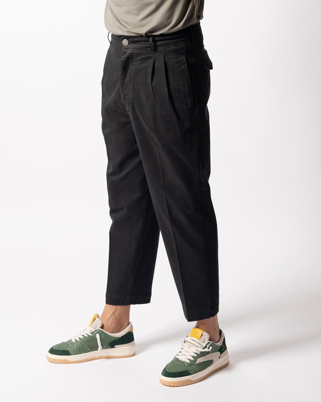 Pantalone Luca Doppia Pence Nero 