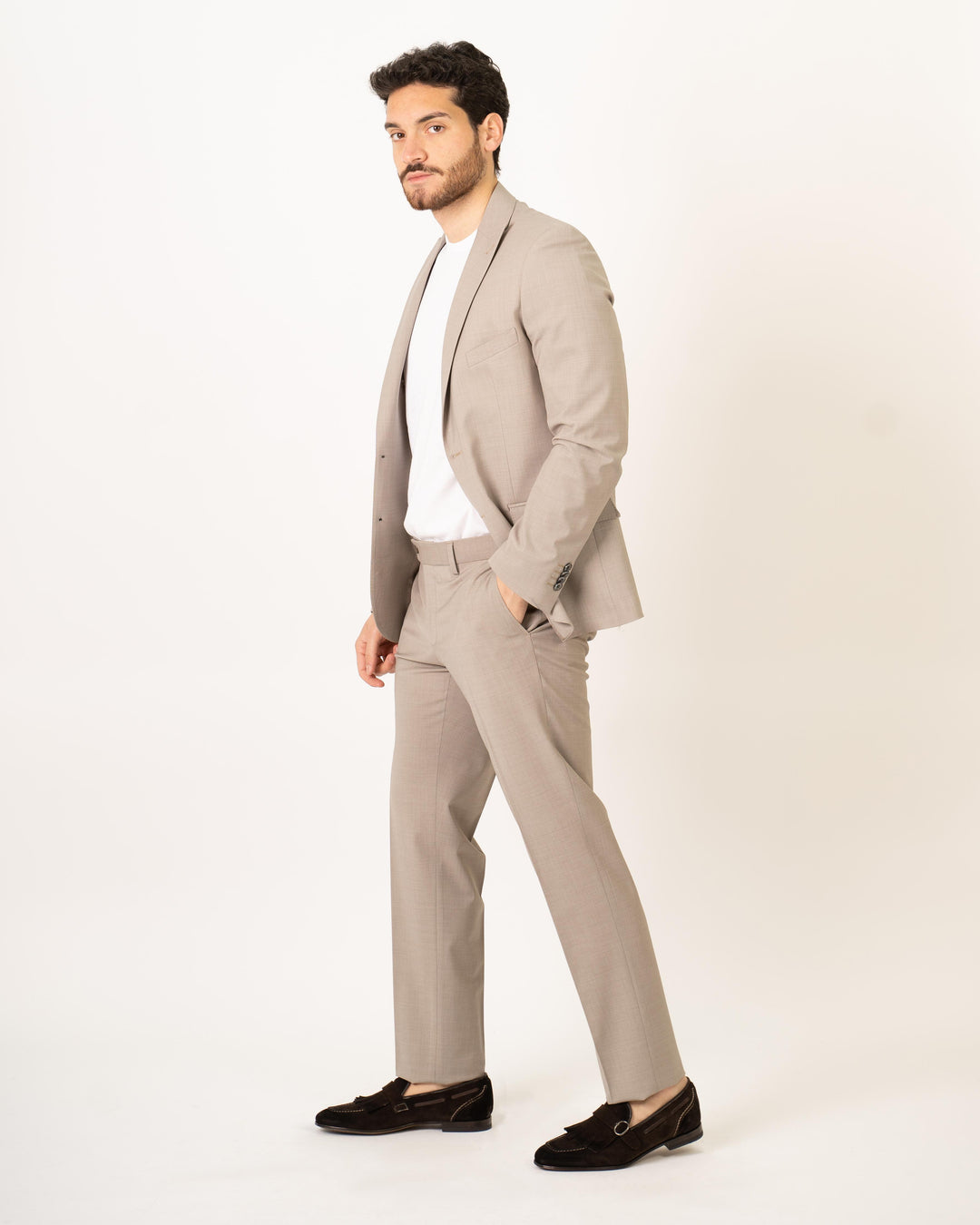 Abito Monopetto Beige 