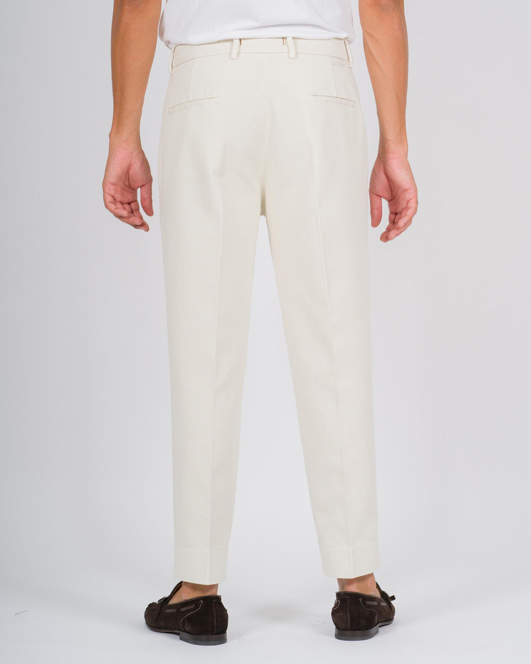 Pantaloni Chiba cotone panna 