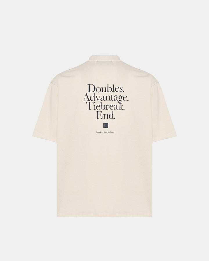 T-shirt Panna Con stampa Scritta 