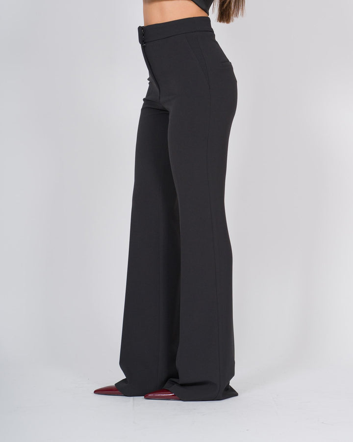 pantalone cropped nero 