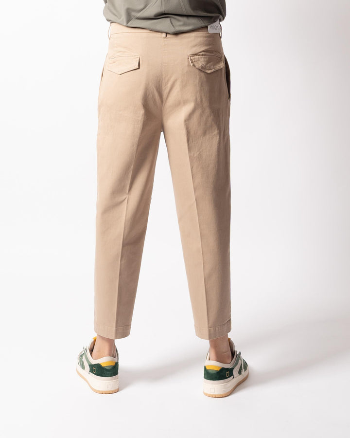 Pantalone Luca Doppia Pence Beige 