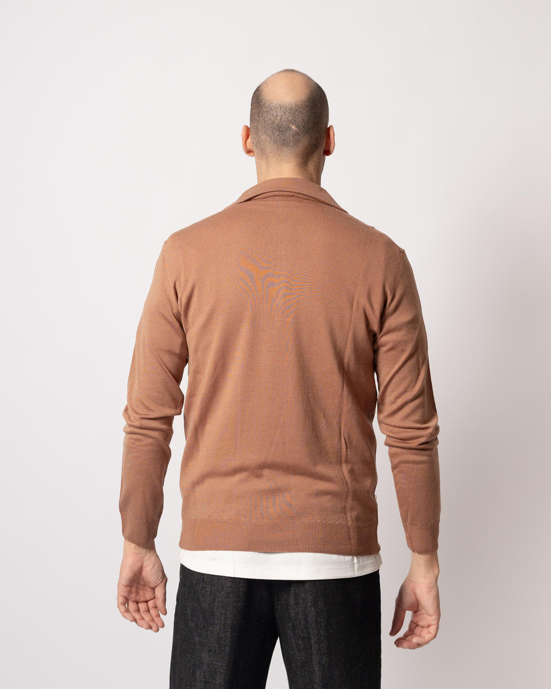 Polo Zip Cammello 